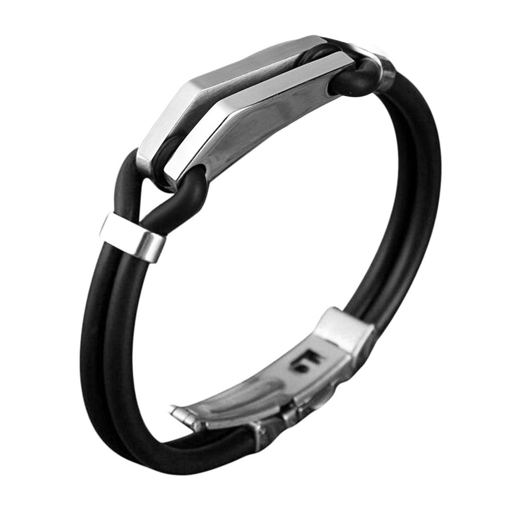 Men Titanium Sport Bracelets Detox Lymp Unclog Wristband Anti-Static Wristbands S5M8