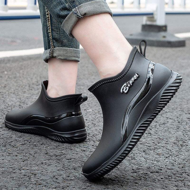Unisex Waterproof Fleece-Lined Rain Boots – Super Soft, Non-Slip, Wear-Resistant Rubber Shoes for Adults