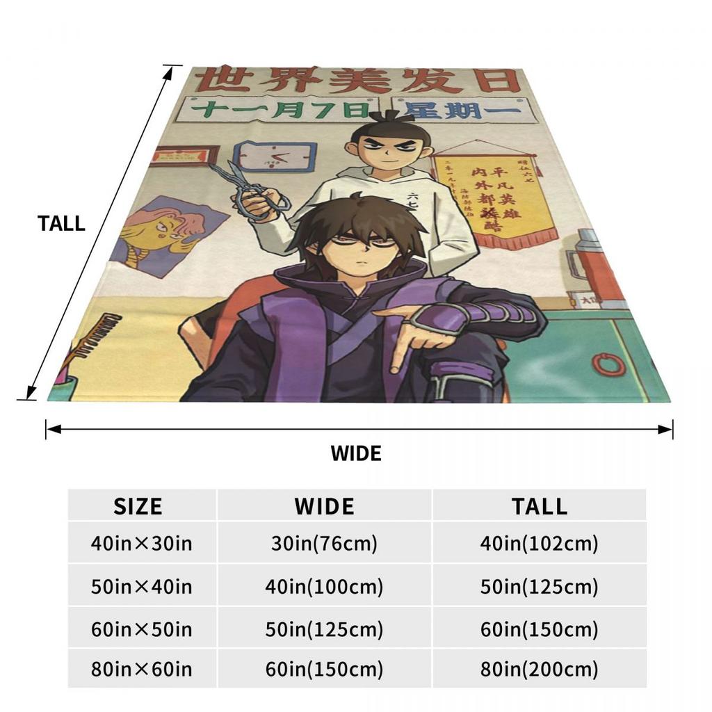 Scissor Seven Action Manga Cartoon Blanket Flannel Throw Blanket Throw Blankets for Home Bedroom Office Throws Bedspread Quilt