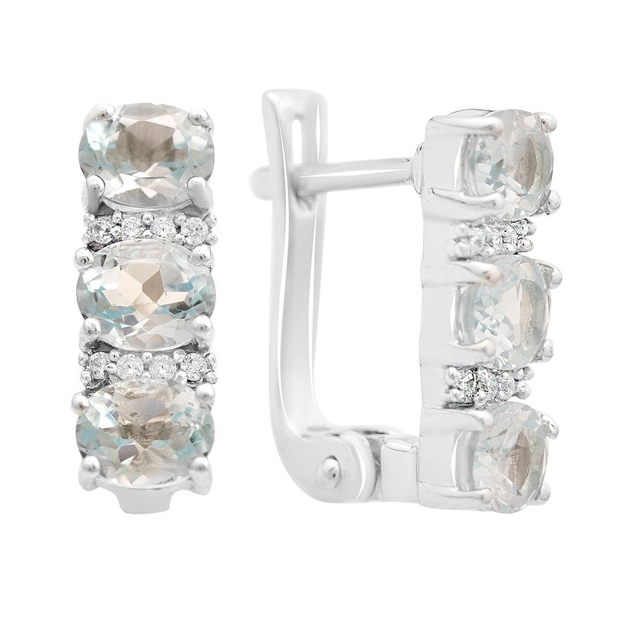 

Серебряные серьги с натуральным топазом 2.794ct (2166009) небо синє світло кольору