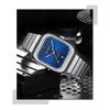 CURREN Simple Business Square Quartz Watches Casual Stainless Steel Bracelet Wristwatch with Auto Date for Men