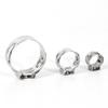 100 Pieces 6-21mm 304 Stainless Steel Single Ear Stepless Hose Clamps With Pincers Kit
