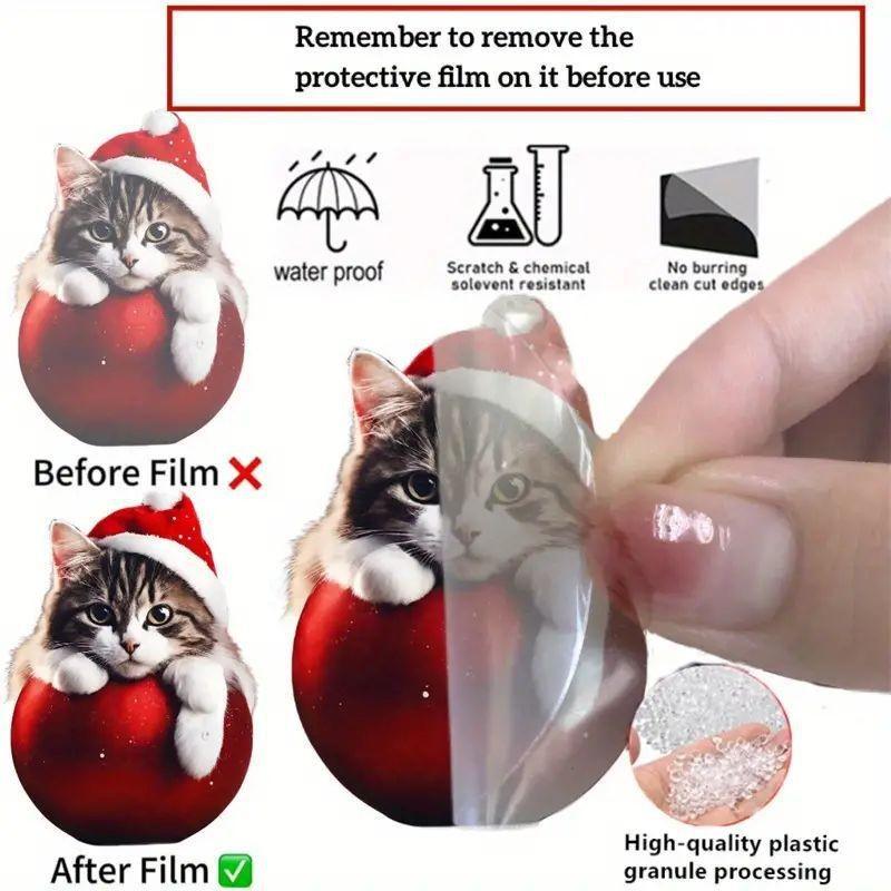 Cute Cartoon Cat Acrylic Car Decoration Charming Vehicle Accessory For Stylish Drivers