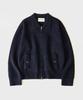 Hooves Wool Knit Blouson Jacket [Deep Navy]