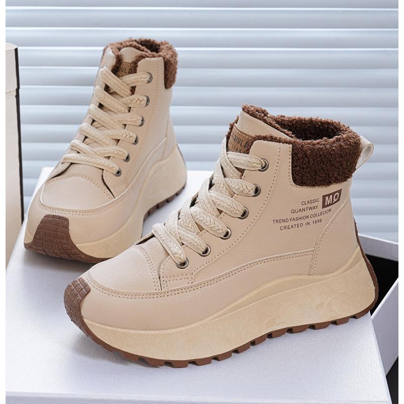 Women'S Winter New Thick-Soled Height-Increasing Warm High-Top Shoes Short Boots Anti-Slip Soft-Sole Versatile Boots, Women Shoes