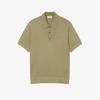 [Lacoste] Men's Cotton Rib Short-Sleeve Polo Sweater AH5339-55NE9F