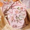 3D Ukiyo-e Floral Embossed Stickers: Retro Artistic Collage Materials for Journals