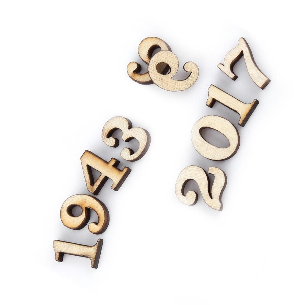 200pcs Unpainted Wooden Letters Mixed DIY Decorations Wood Handmade DIY Wooden Alphabet  DIY Crafts