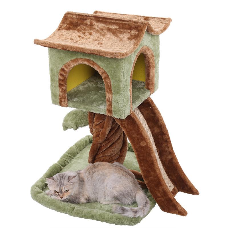 Mushroom Interactive House Toys, Cute Pet Tower, Indoor, Large, Luxury, Forest, Jungle, Climbing Scratcher, Modern Cat Tree