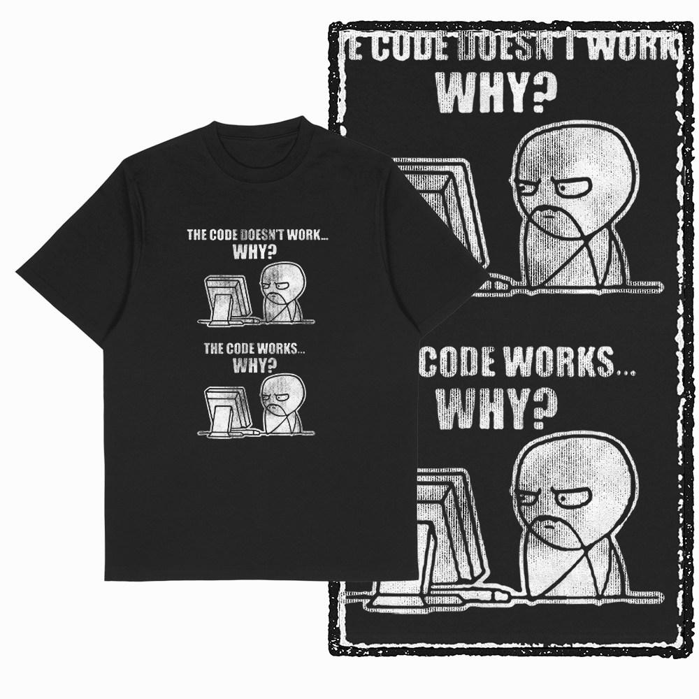 G71 Exclusive 100 Cotton Unisexs Big Size programmer coder Graphic Tshirt  Streetwear Cool Oneck Unisexs Tee Tshirt T shirt S