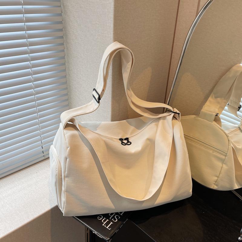 Casual Large-Capacity Nylon Canvas Bag Women'S Fashion Shoulder Bag Versatile Messenger Travel Bag