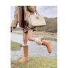 Two Wear Brown Thick-soled Fluffy High Boots 2025 Winter Velvet Medium Tube Cotton Shoes To Keep Warm Northeast Snow Boots Women