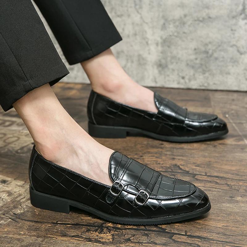 Men's Casual Shoes Plus Size Leather Luxury Designer Social drivingParty Shoes Adult Fashion Dress Moccasins Men Loafers