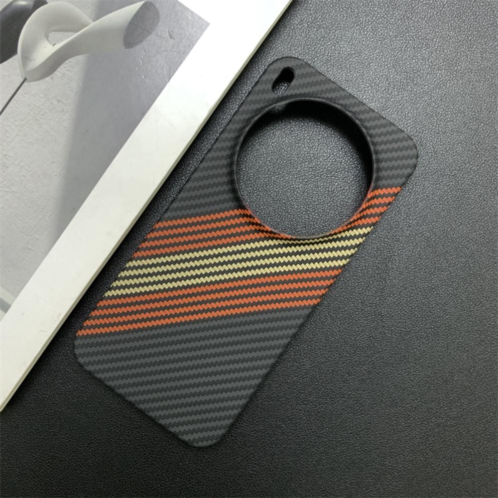 Slim Carbon Fiber Stripes Texture PC Frameless Phone Case For VIVO X300 X200 X100 S Pro Mini Ultra Heat Dissipation Cover