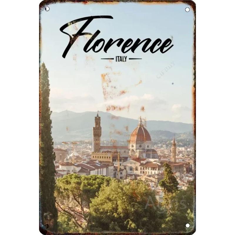 Metallschild New York Cityscape, Wandkunst zum Thema Reisen 20x30cm