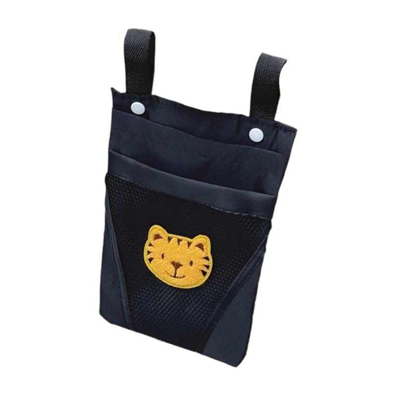 Kids Scooter Hanging Bag Cartoon Animal Pattern Large Capacity Organiser with Large Pocket for Bicycles Strollers