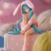 15CM Anime HATSUNE MIKU Figure Noodle Stopper Figure Rabbit Ear Pajamas Model Toy Doll Aciton Figure Collection Gift PVC