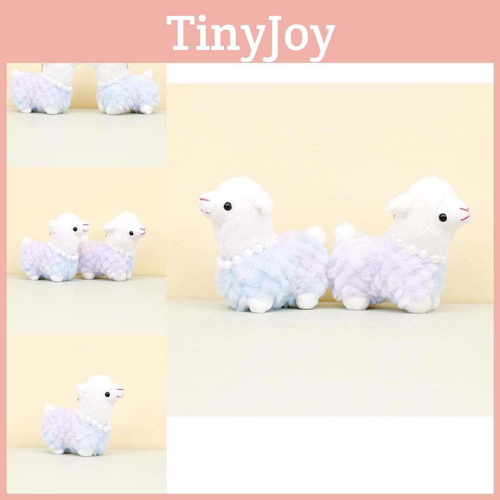 Adorable Rainbow Alpaca Plush Toy Keychain Colorful Cute Llama Stuffed Animal