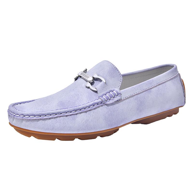 2026 Spring/Autumn Men s Genuine Leather Slip-on Loafers - Casual Large Size Cross-border Shoes 46