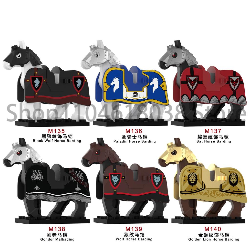 Medieval Military Figures Octopus Sea Demon Knights Building Blocks Weapons Accessories Sword Temple Spear Shield MOC MINiBricks