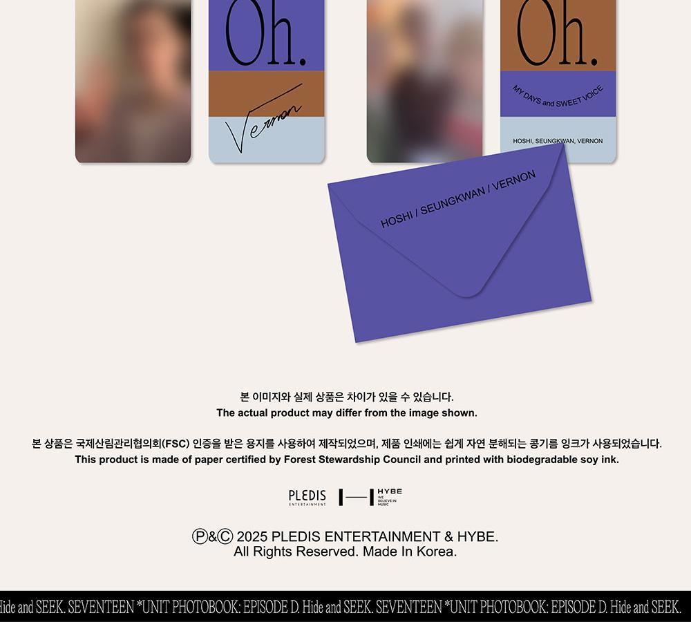 [POB] SEVENTEEN - SEVENTEEN UNIT FOTOBOK : Avsnitt C,D