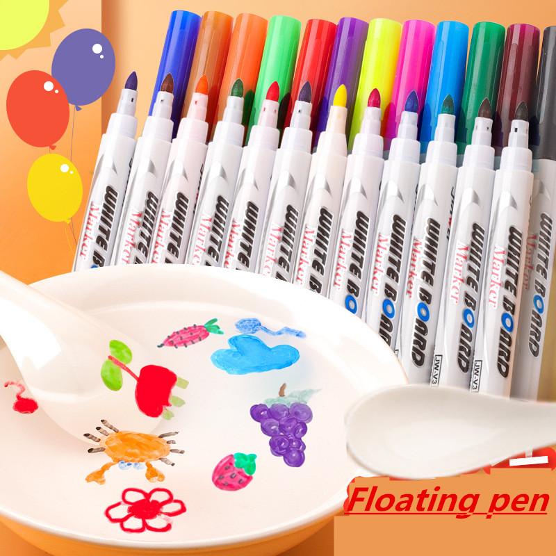 Magical Water Painting Pen Colorful Mark Pen Markers Floating Ink Pen Doodle Water Pens Children Montessori Early Education Toys