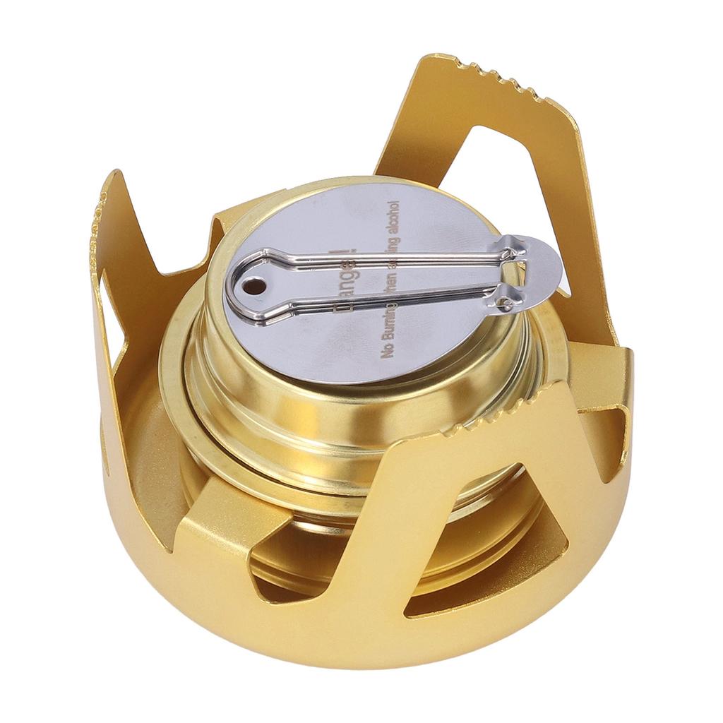 Portable Mini Picnic Stove Brass Spirit Burner for Outdoor Camping Hiking Backpacking BBQ