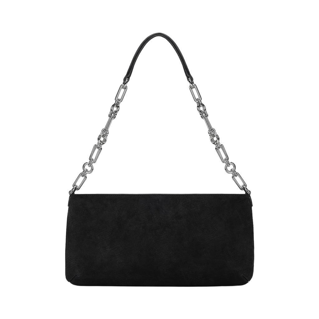 By Far Holly Series Zipper Vintage Calfskin Underarm Shoulder Bag Women bags Black 21FWHOLLSBLPFLLAR