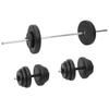 Day and Night - Day and Night Set of Bars and Dumbbells with Plates 60 Kg