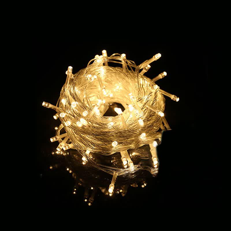 Yuneng IP65 LED Fairy String Lights, 100m Warm White