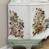 Vintage Stylish Design Rub On Transfers for Furniture, Matte Finish Floral UV DTF Stickers, Unique Patterns for DIY Nightstand, Wardrobe, Cabinet,