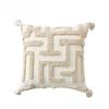 Delicate Tufted Embroidery Pillowcase Super Soft Boucle Velvet Cushion Cover Luxury Plush Textured Pillow Cover