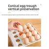 Refrigerator Drawer Type Egg Storage Box Transparent Thickened 32 Grid Egg Box Food Grade Double Layer Can Be Stacked Fresh-keeping Box