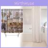 Peva Waterproof Bathroom Curtain Animal Pattern Long Giraffe Zebra For Toilet Decor