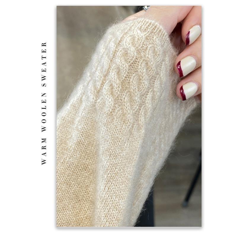 Fashion Long Sleeve Loose Knitted Sweater for Women Half High Collar Base Autumn Winter Pullovers Sweaters Women Casual Solid Ladies Knitwears 2374