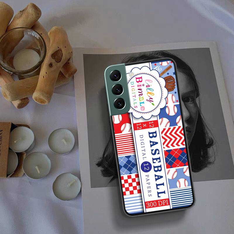 Baseball Phone Case For Samsung Galaxy S22 S25 Ultra S21 S10 Plus S25Edge S20 S23 S24 FE S10E Cover Silicone Soft TPU Clear Shel