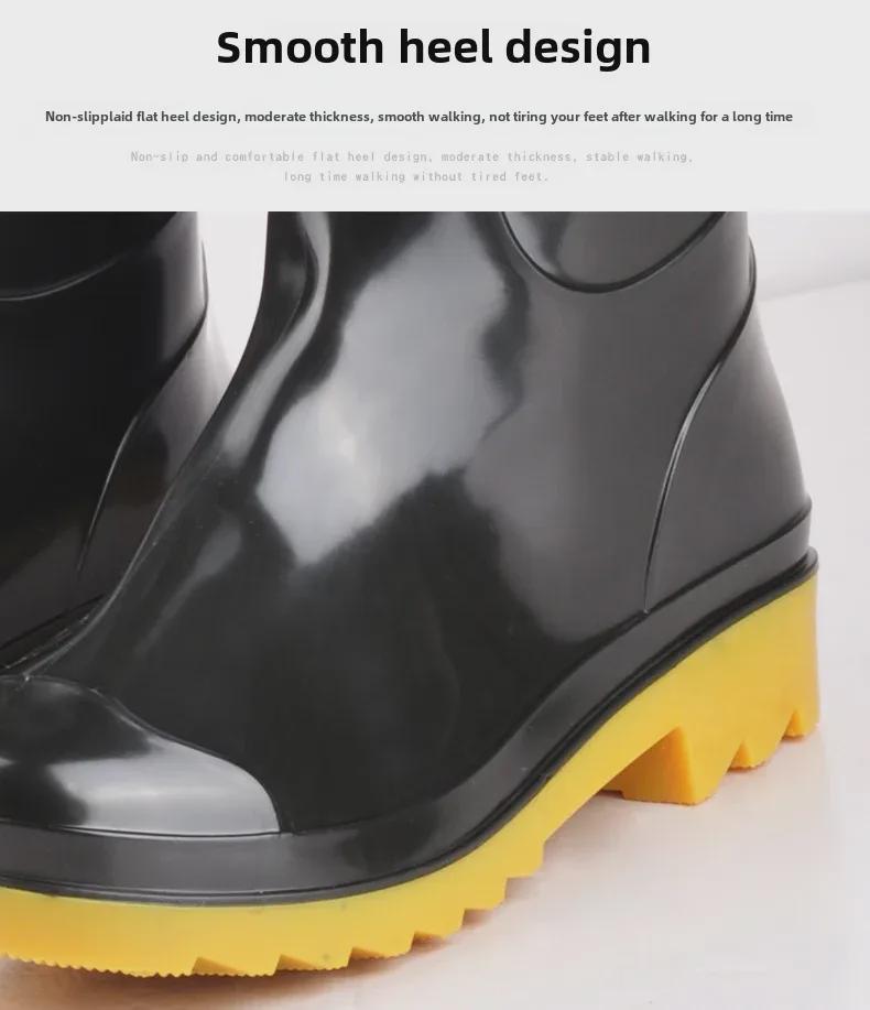 Herren Mid-High Rutschfeste Wasserdichte Arbeitsstiefel