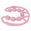 Leg Massage Roller 7 Wheels All Round Massaging Relieve Muscle Soreness Leg Rollers for Calf Thigh Pink