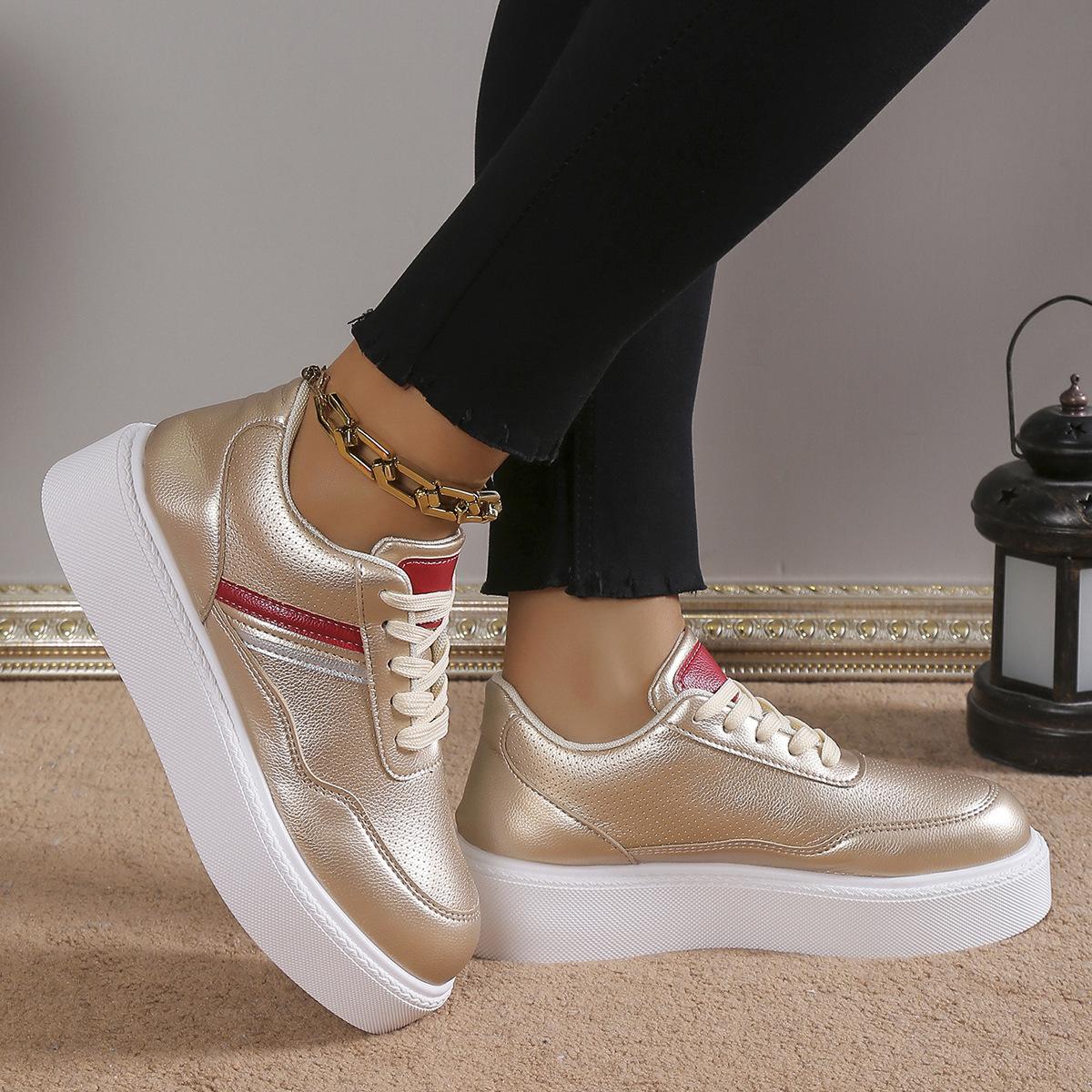 

New European and American Fashion Casual Large Women s Casual Sports Shoes