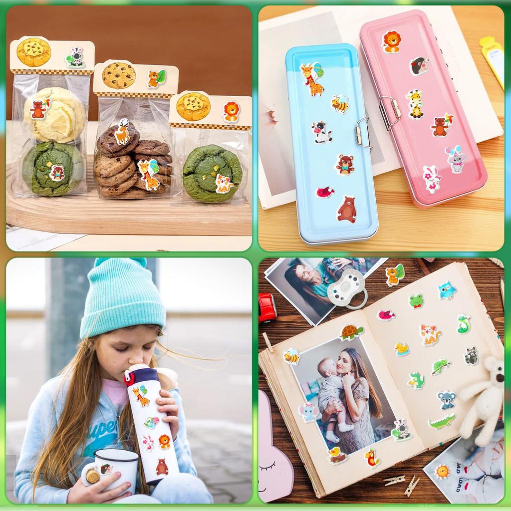 METBOU Cute Plump 3D Animal Schedule Stickers (240 Sheets)