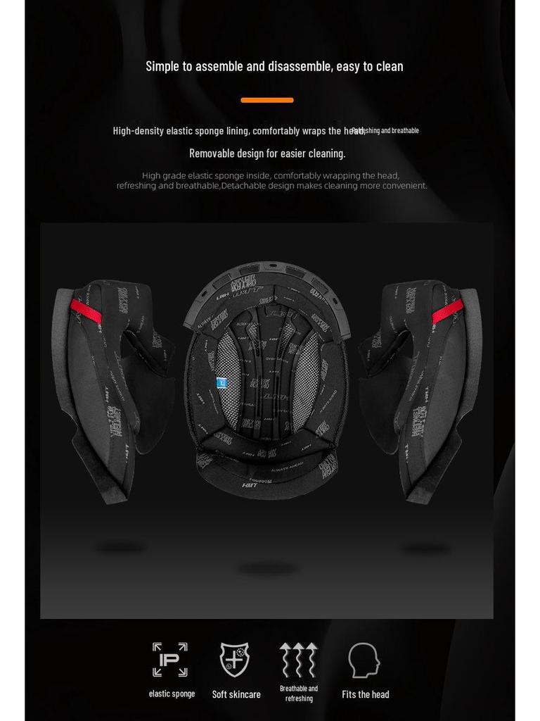 Unisex Double Lens Full Face Motorcycle Helmet with Large Tail Wing