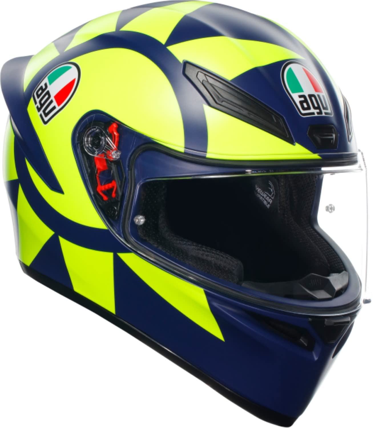 

AGV Motorcycle Helmet Full Face K1 S SOLELUNA 2018 L Size (Soleruna 2018) (59-60cm) 18394007019-L жовтий