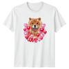 Love Unisexs TShirt Chow Chow Dog Valentines Day Gift For Her