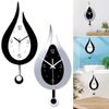 Pendulum Modern Waterdrop Wall Clock Silent Acrylic Clocks Home Gift Decoration