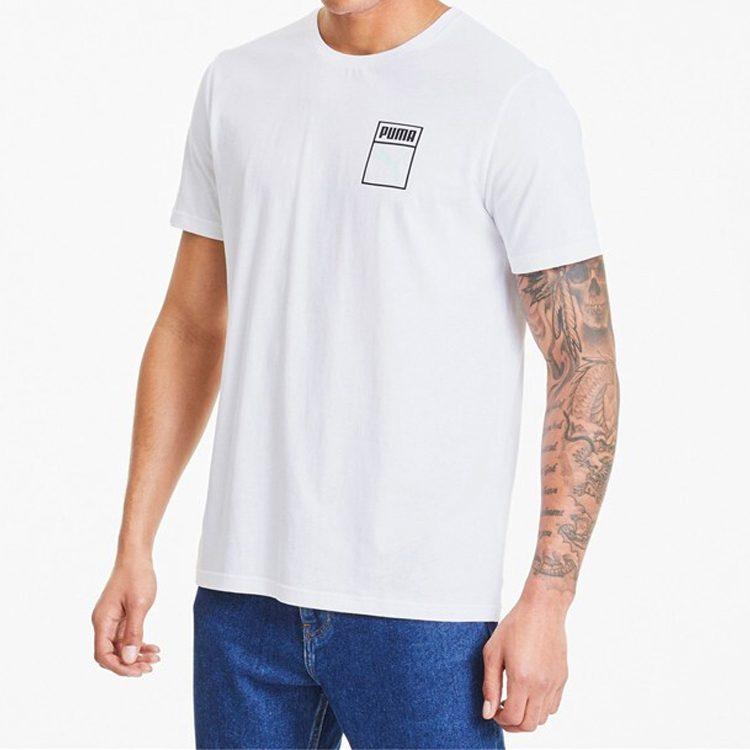 Puma T Shirts Men's Crew Neck Moderate Straight Fit 598625-02