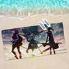 Japan Anime Sword Art Online Beach Towel Colorful Bath Towels for Girl Microfiber Quick Dry Sand Free Beach Yoga Spa Gym Pool