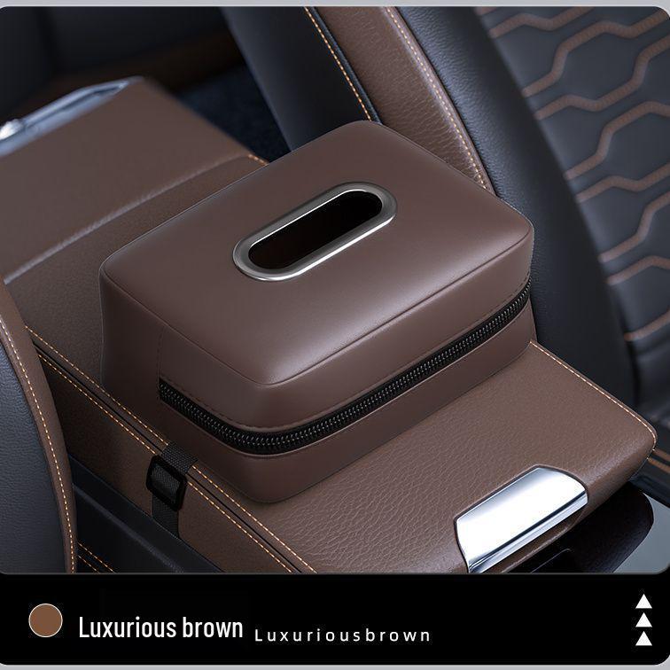 Špičkový držák loketní opěrky do auta - Závěsný úložný prostor na ubrousky a papíry