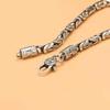 New Retro Silver 5mm Men's Safe Braided Bracelet Trendy Hip-hop Niche  for Boyfriend Gift Jewelry Accessories