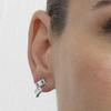 Boucles D'oreilles Luxenter En Argent 925 Avec Zirconium Brillant Plaqué Finition En Rhodié - Vuta