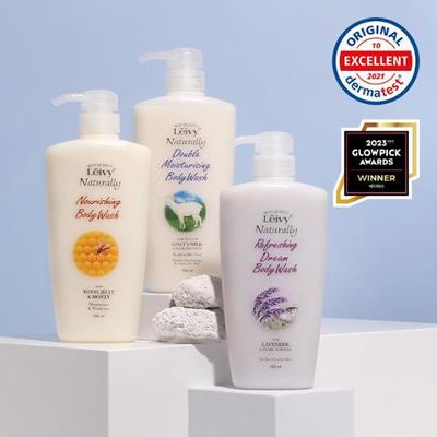 Leivy Parfüm Duschgel 500ml 4 Sorten, wählen Sie 1 (Ziegenmilch/Lavendel/Gelée Royale)